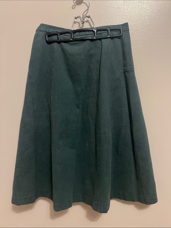 J. Crew Dresses & Skirts - J. Crew Dark Green Midi A-Line Skirt